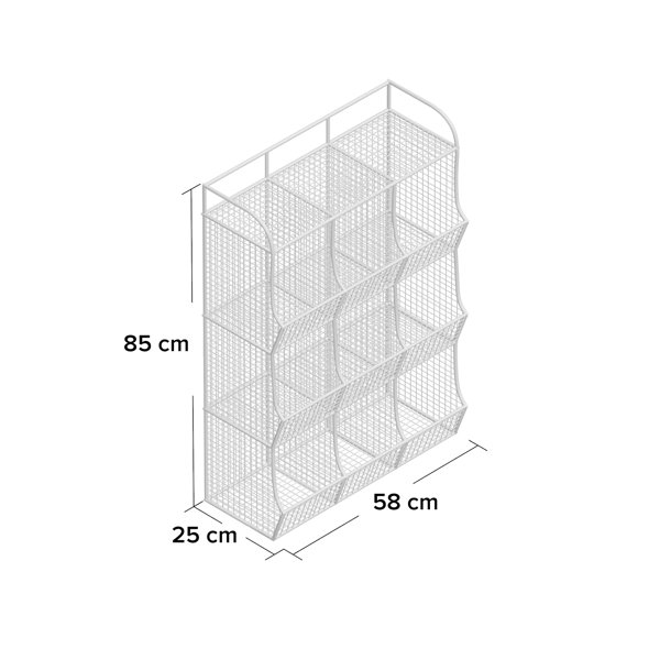 Steelside™ Skyler Wall Storage Organizer With Wall Baskets & Reviews